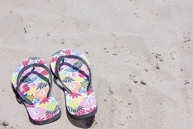flip flops, sandal, beach vacation, summer