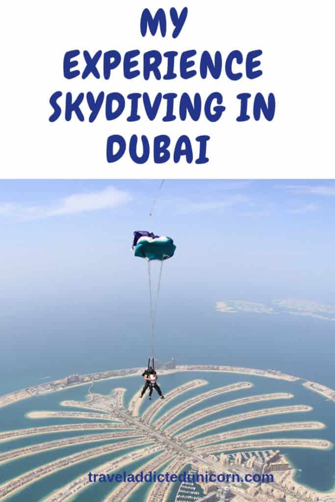 My experience skydiving in Dubai