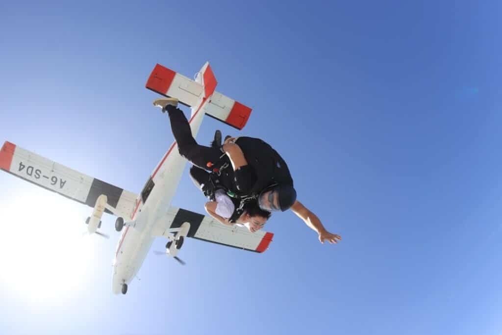 plane, tandem skydiving, extreme sports 