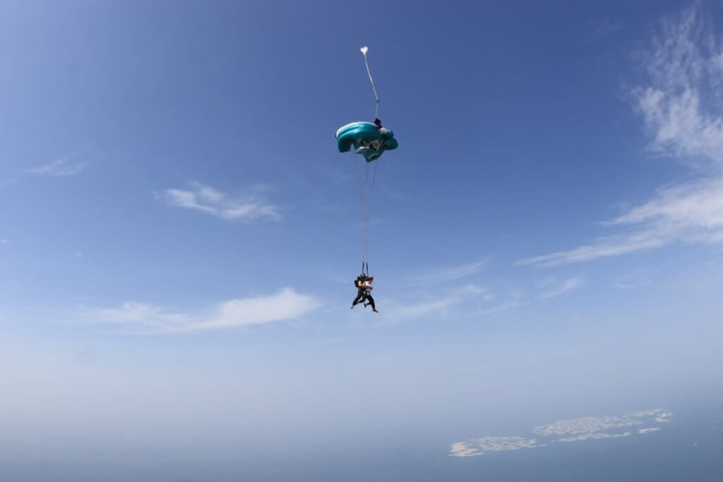 sky, flight, skydiving, Dubai Skydive view