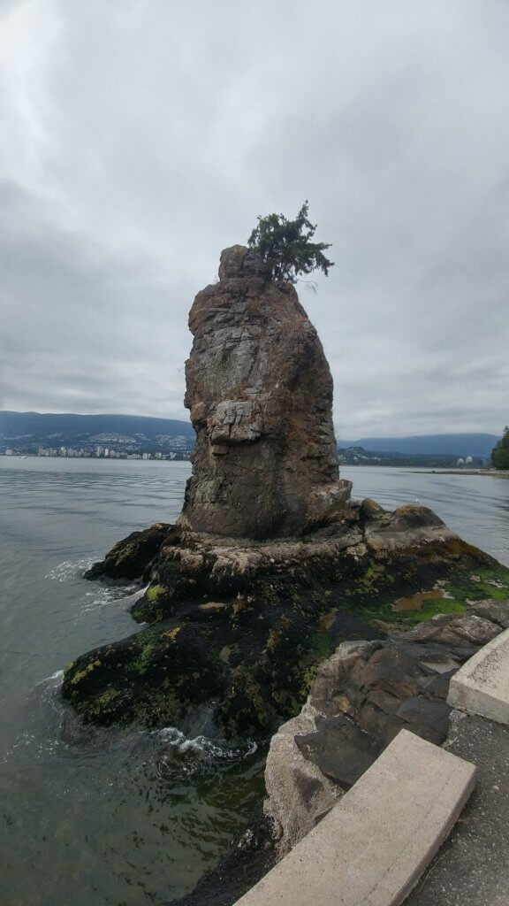 Siwash Rock (Pineapple Rock), formation, Stanley Park things to do