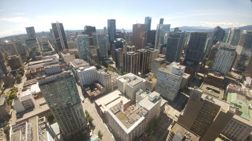 city view, buildings, Canada, Vancouver Observation Tower