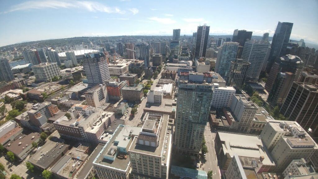 city view, buildings, Canada, Another city view from the Lookout Tower Vancouver