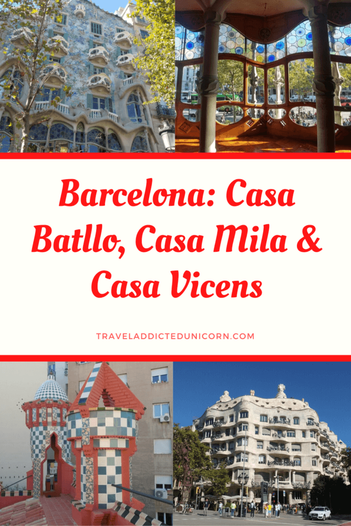 Barcelona: Casa Batllo, Casa Mila & Casa Vicens