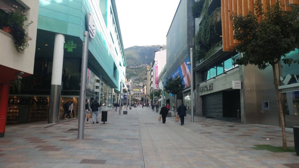 Av. Meritxell, shopping street, malls, Day Trip To Andorra From Barcelona