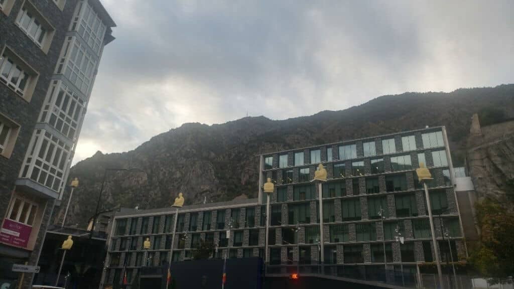 7 poets, statues, Andorra, mountains 