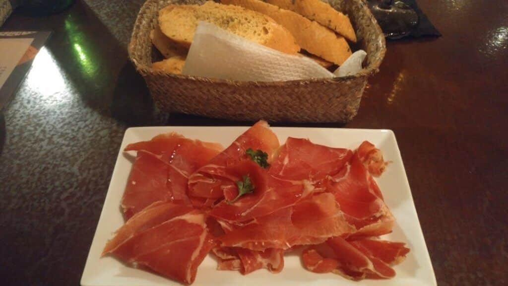 Iberian ham, meat, tapas, Spanish foods and drinks, Food in Spain