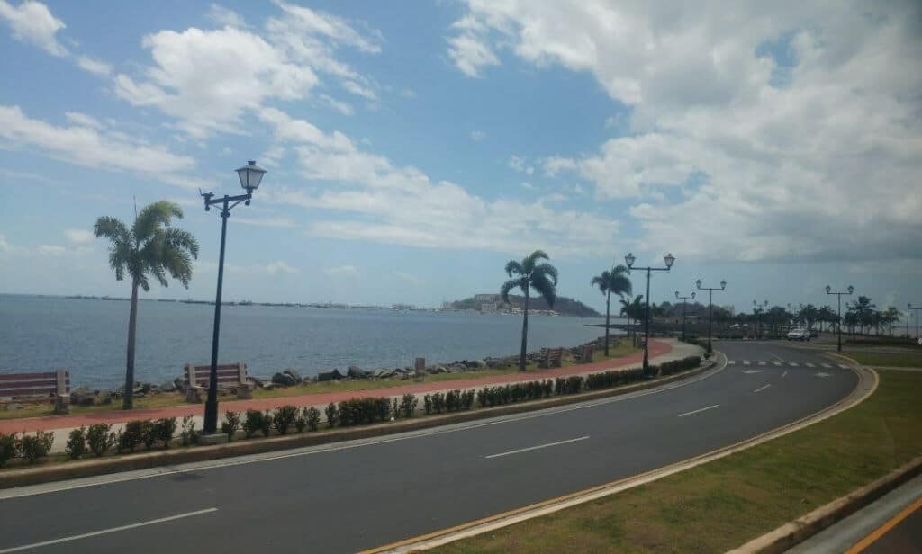 road, Panama City, view, Amador Causeway