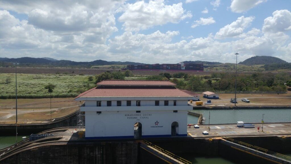 Miraflores Locks, Panama Canal, tanker, The Miraflores Locks - excursions in Panama Playa Blanca