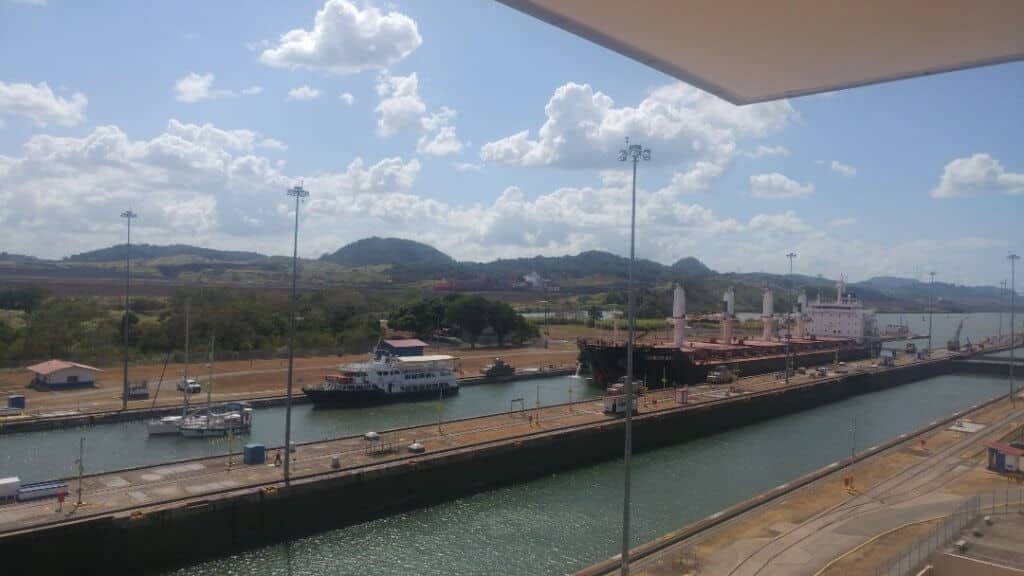 boats, Miraflores Locks, Panama Canal