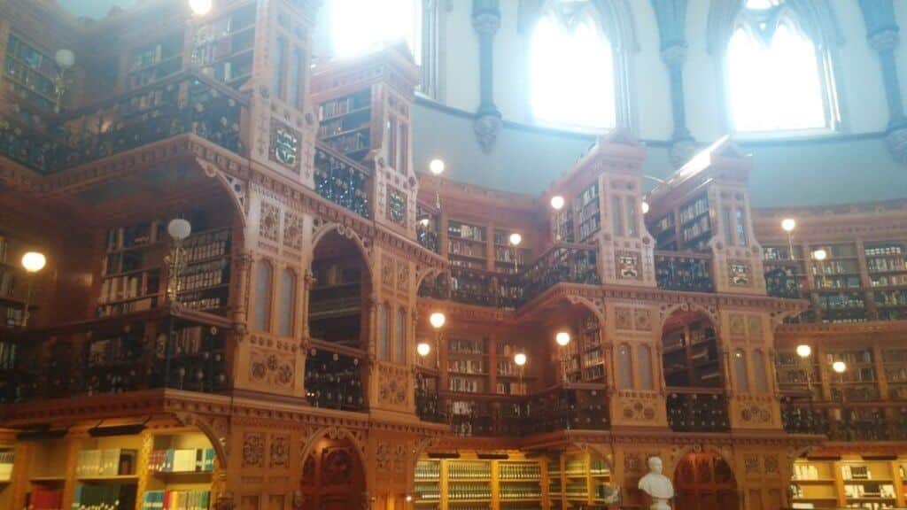 Library of Parliament, books, Ottawa, Canada