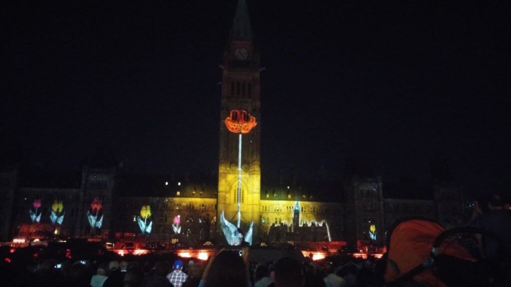 The Sound And Light Show, Ottawa Parliament, light show, attractions