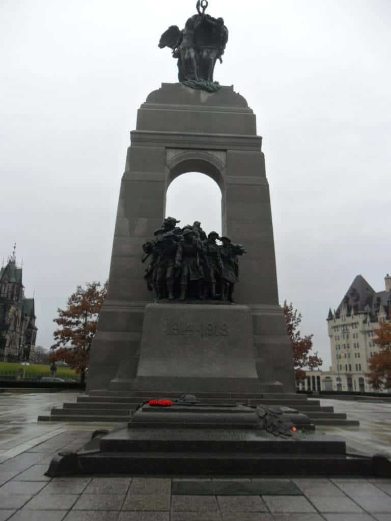 The National War Memorial, Confederation Square, statue, monument, things to do in Ottawa, Canada