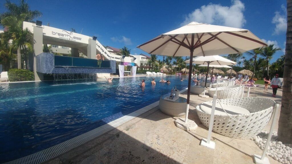 The main pool in Breathless Resort