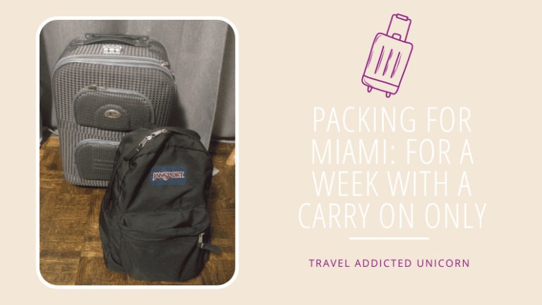 Packing for Miami: For a week with a carry-on only
