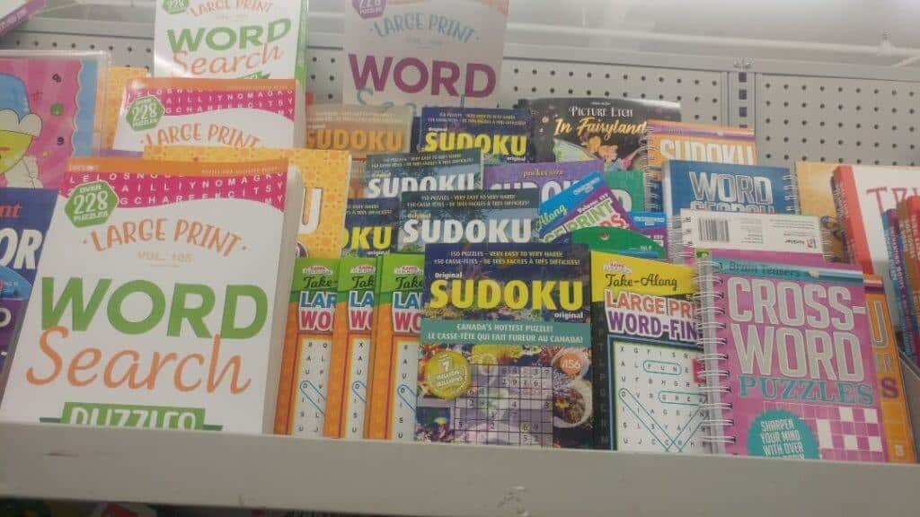 Words games, sudoku, and crosswords