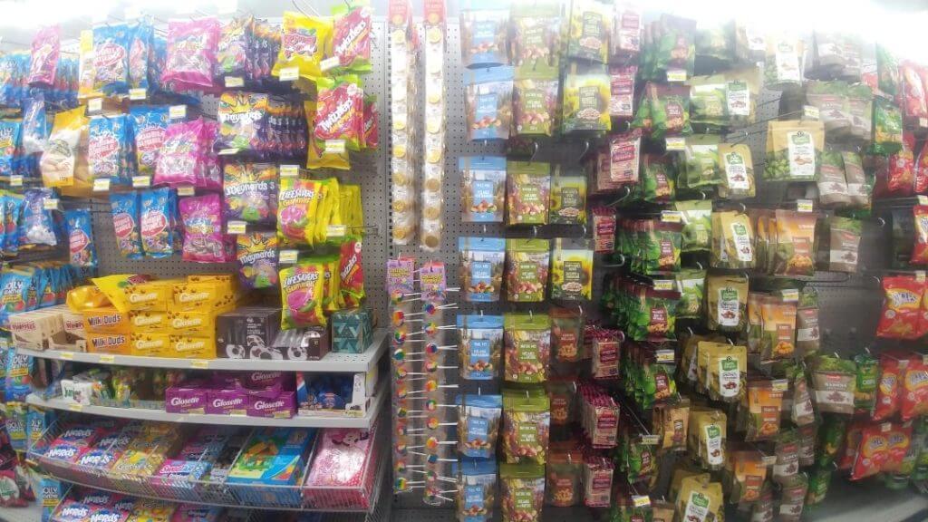 Food and snacks in the Dollar Store 