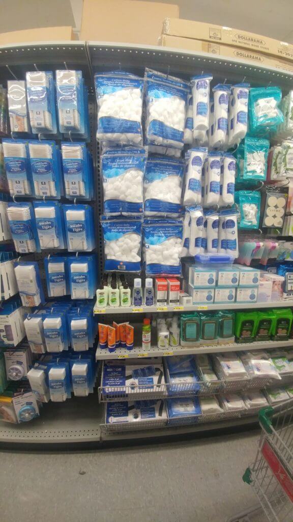 Q Tips, cotton balls and pads are some of the travel essentials to buy at the Dollar Store