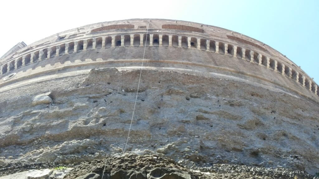 The façade of the Castle of the Angel in Rome