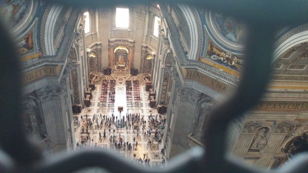 The dome of St. Peter's Basilica is one of the things you must see in Vatican City