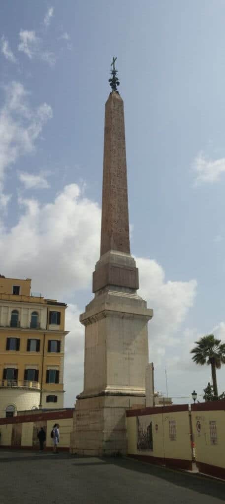 Obelisk at top of the steps