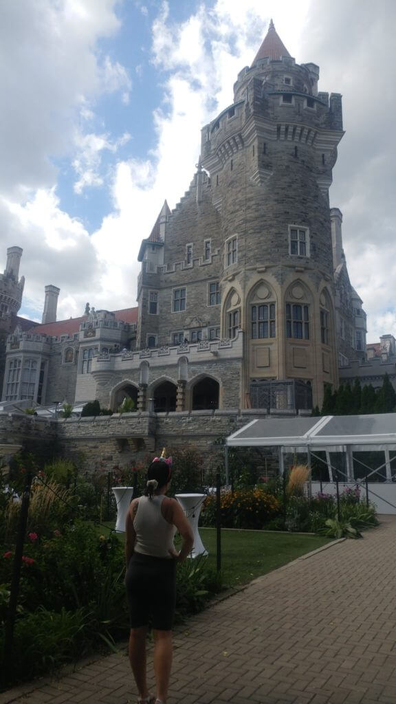 Me standing in front of Casa Loma, Toronto