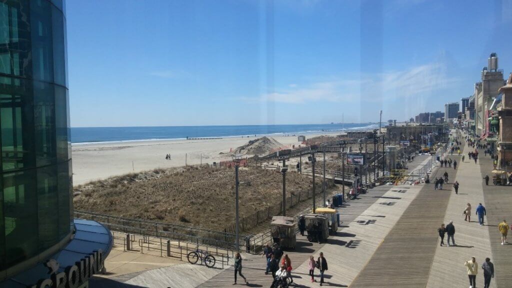 View toward the beach and the Boardwalk from the Playground Pier