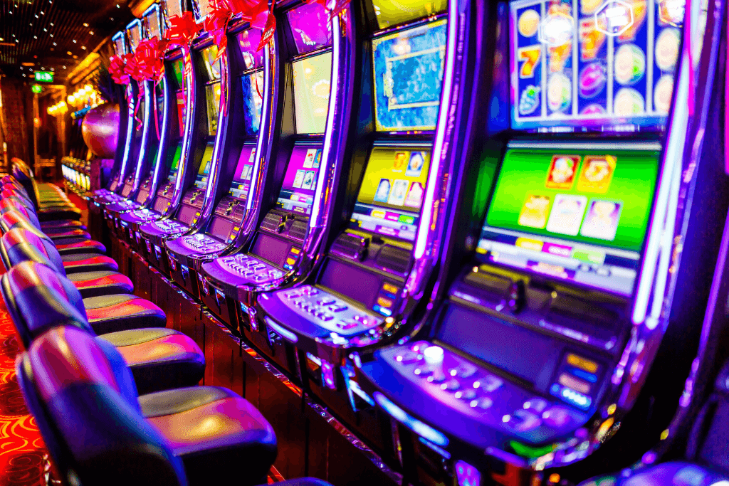 Try your luck at some slot machines, New Jersey, casino