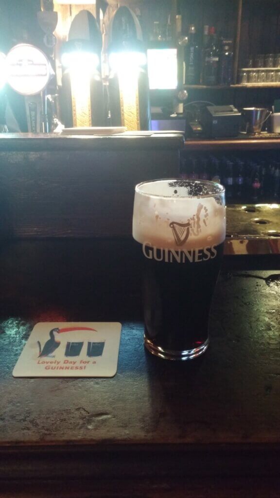 Dublin, pint of Guinness 