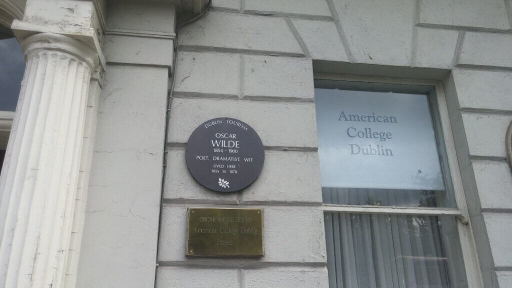 Oscar Wilde's house, Dublin 
