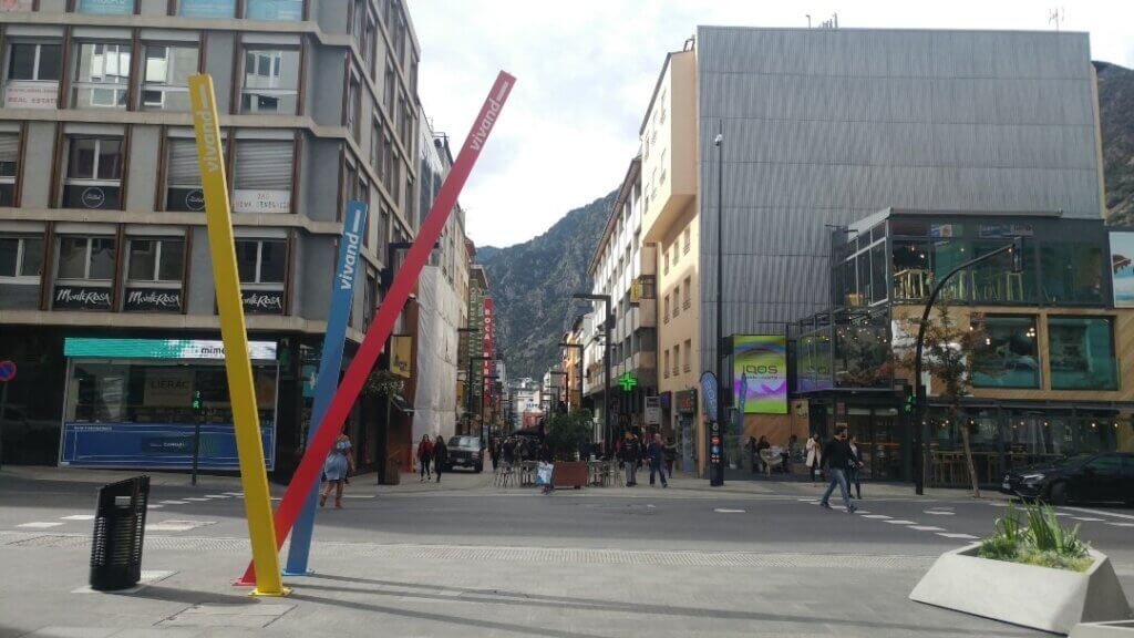 The newer area of Andorra La Vella, street view, Day Trip To Andorra From Barcelona