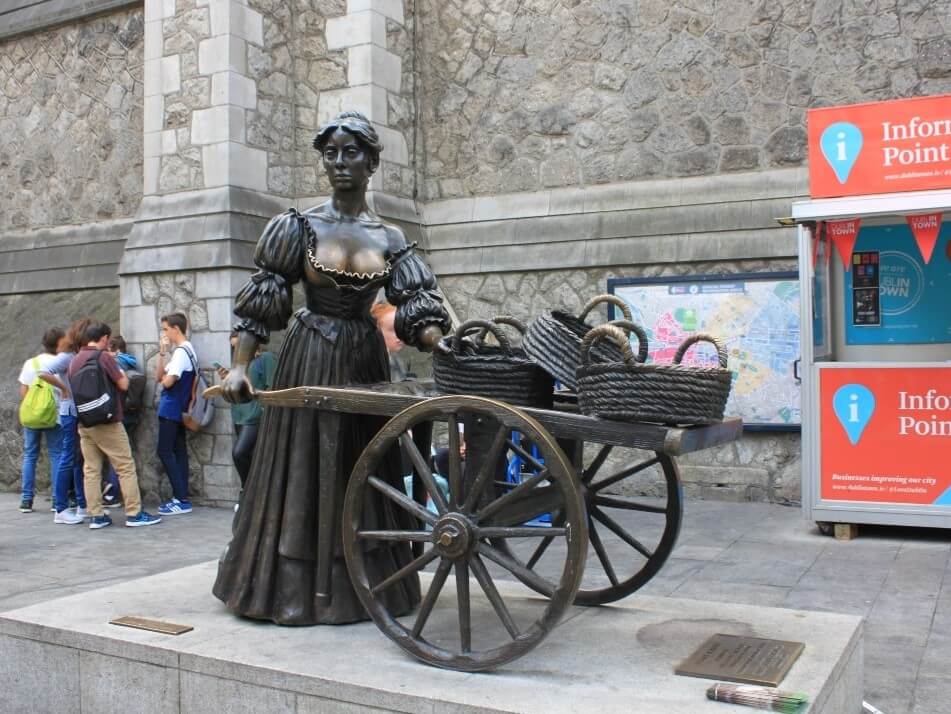 Molly Malone Statue, Dublin, Ireland, Dublin attractions 