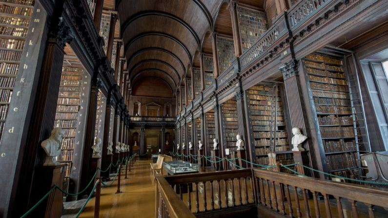 The Long Room of the Old Library, Dublin, Ireland