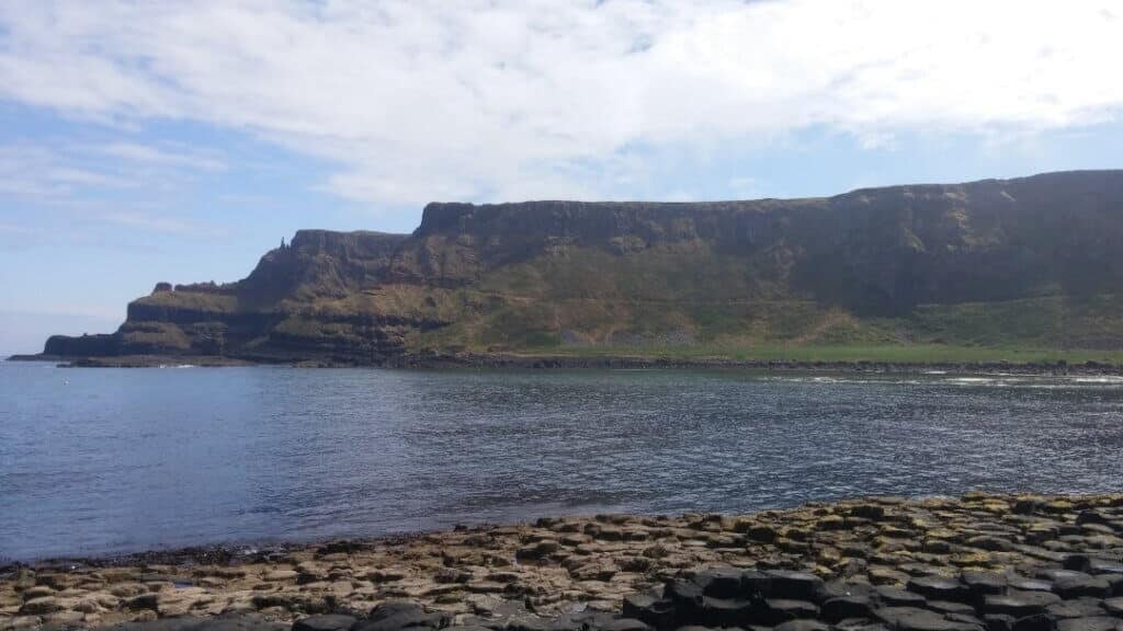 The beautiful landscape around the Giant's Causeway
