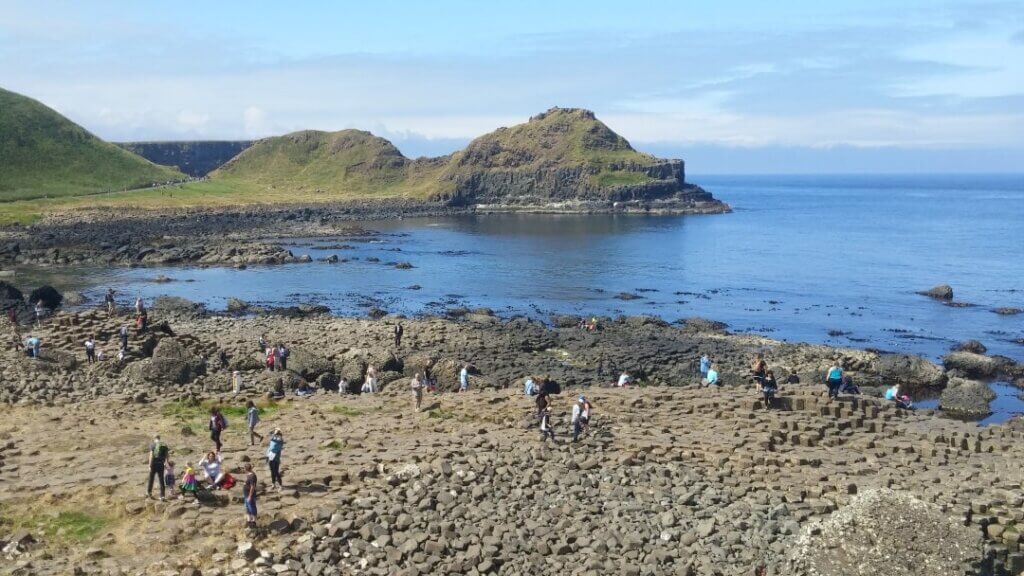 View of the Giant's Causeway from the highest point
