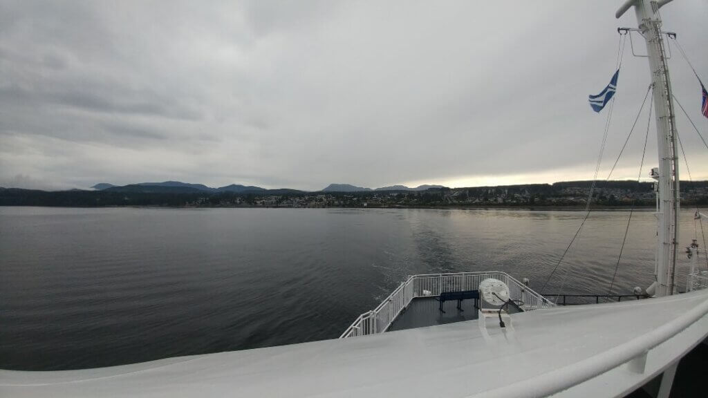 We boarded the ferry at Horseshoe Bay and we are on our way to Nanaimo, weekend in Tofino