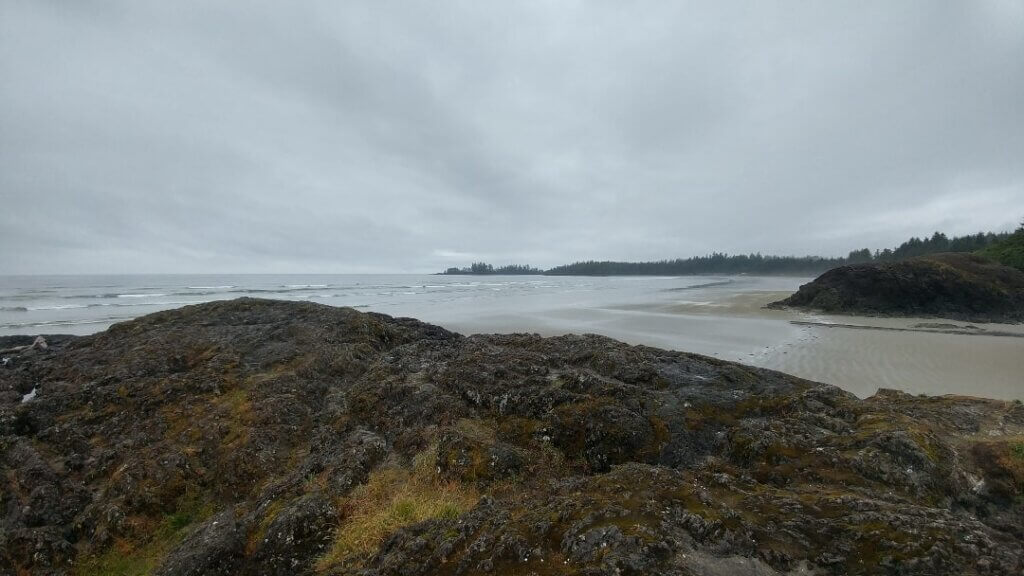 View towards Long Beach, weekend in Tofino, Tofino, BC