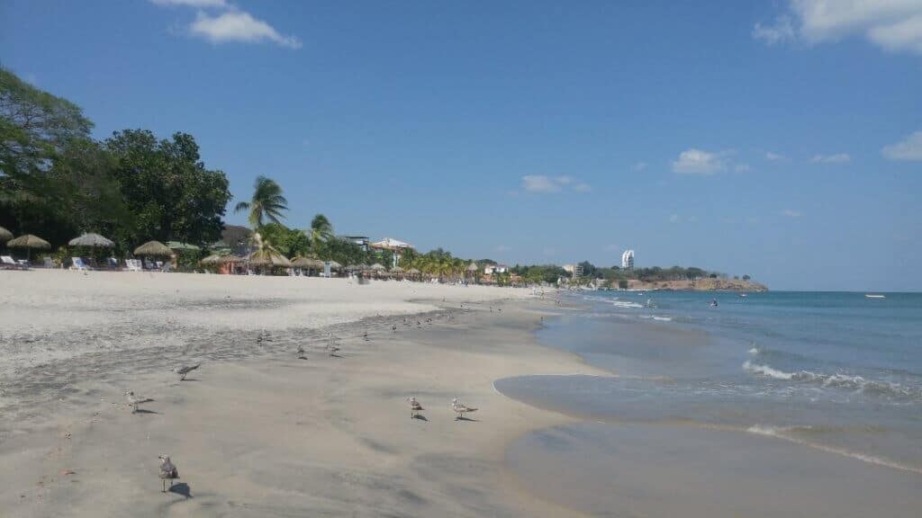 Beachfront in our resort in Playa Blanca, Panama vacation