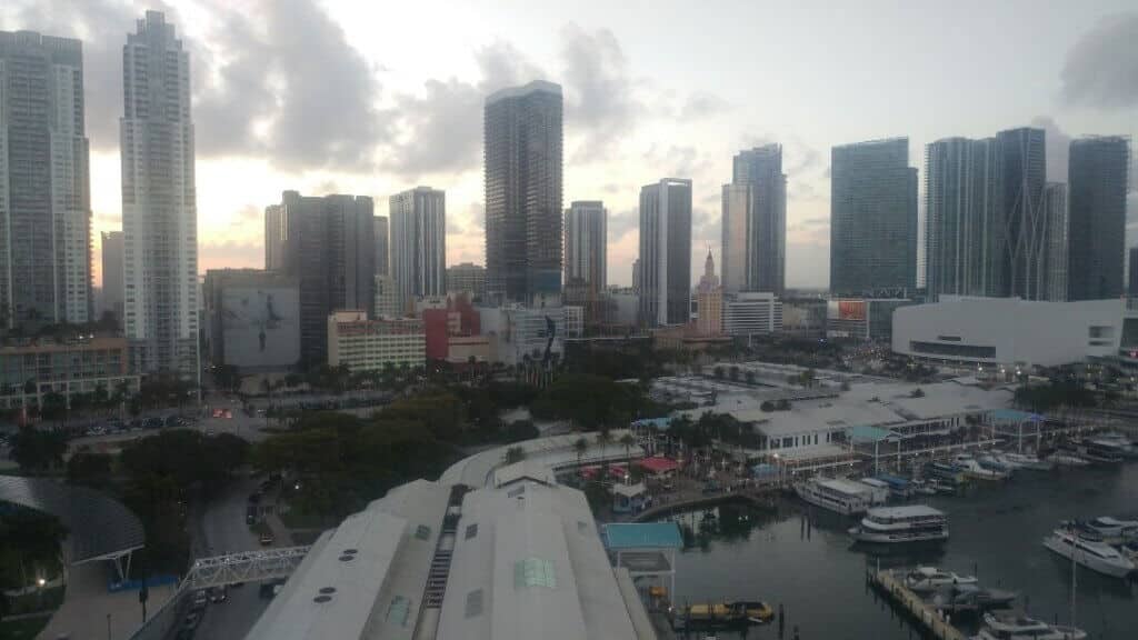 View toward Downtown Miami from the Miami Ferris Wheel