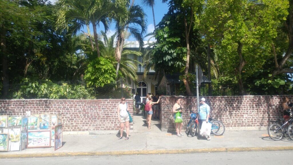 Ernest Hemingway Home and Museum from the street, attractions in Key West