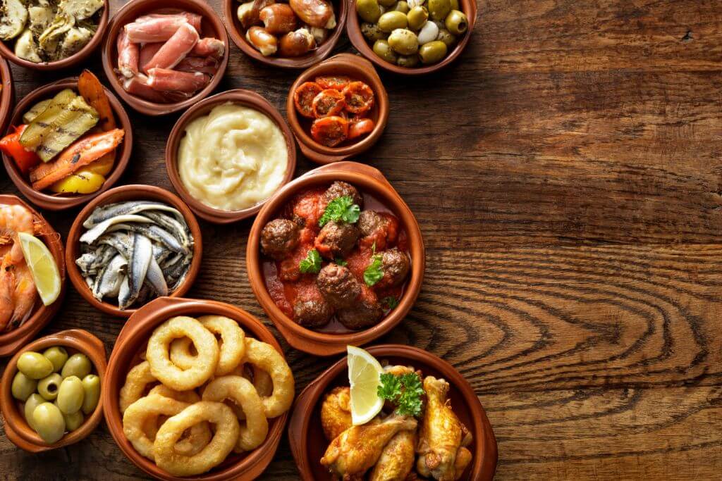tapas, Spanish food, appetizers, starters, Tapas food in Spain 