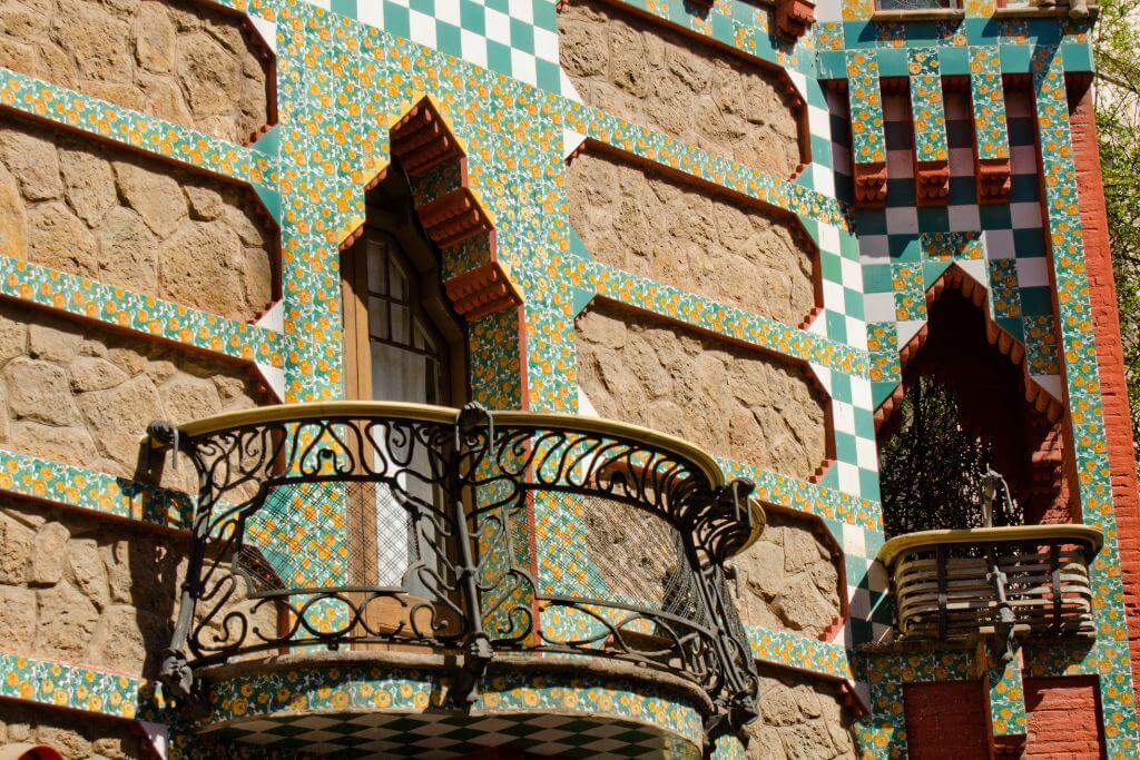 balcony, Gaudi house, Barcelona
