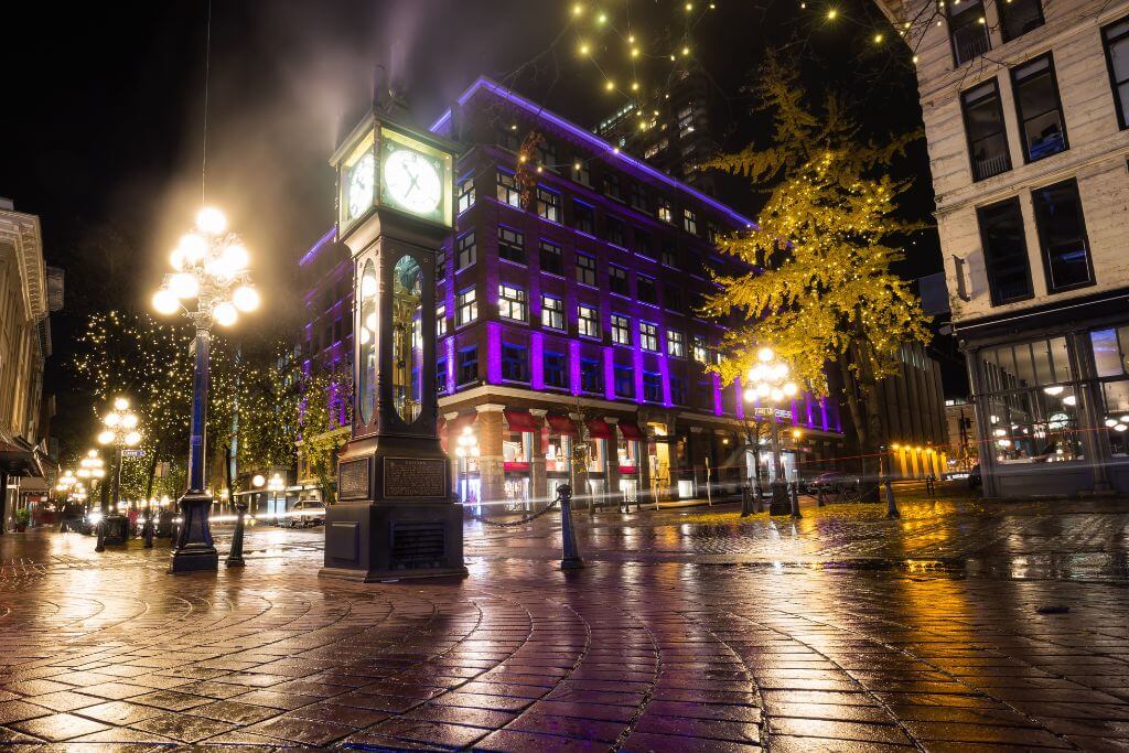 Gastown at night, Vancouver 