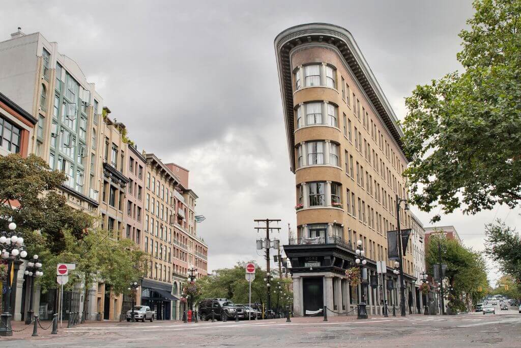 The Flatiron Building in Gastown, Vancouver