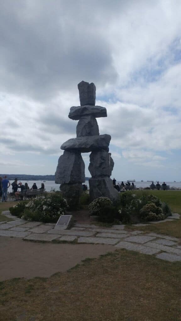 The large Inukshuk in Vancouver, attractions in Vancouver