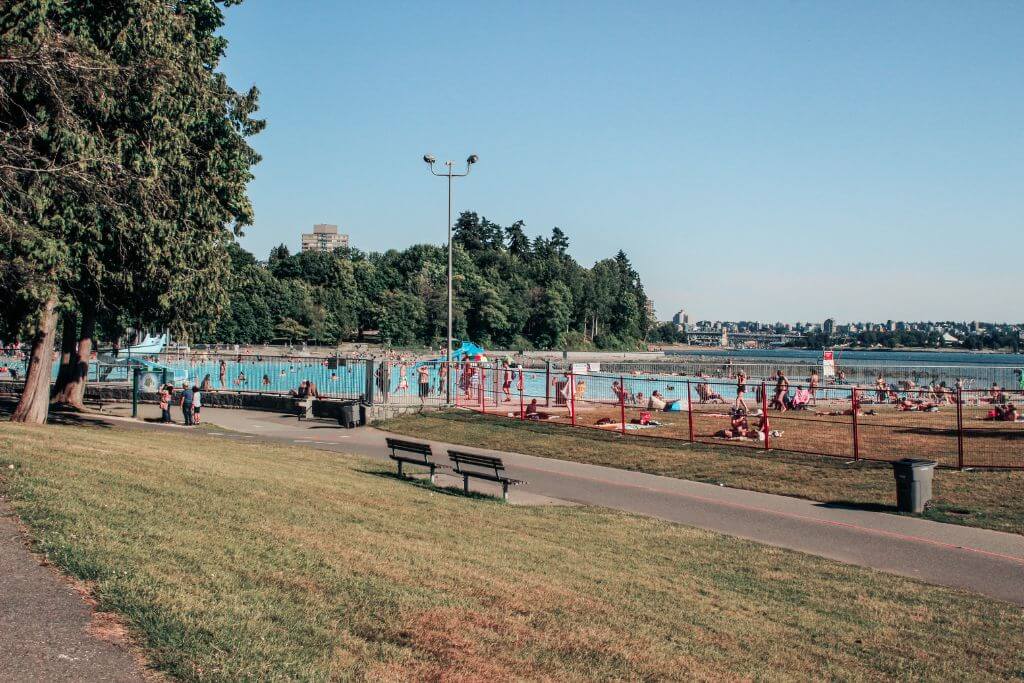 The pool at Second Beach, Vancouver, swimming, activities in Vancouver, Stanley Park beach