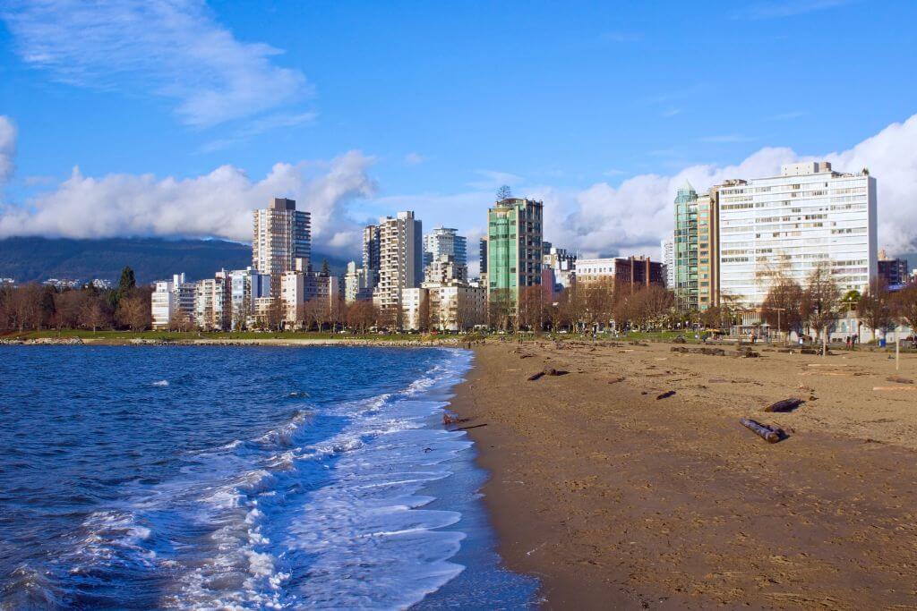First Beach in the winter, Vancouver, Stanley Park English Bay Beach
