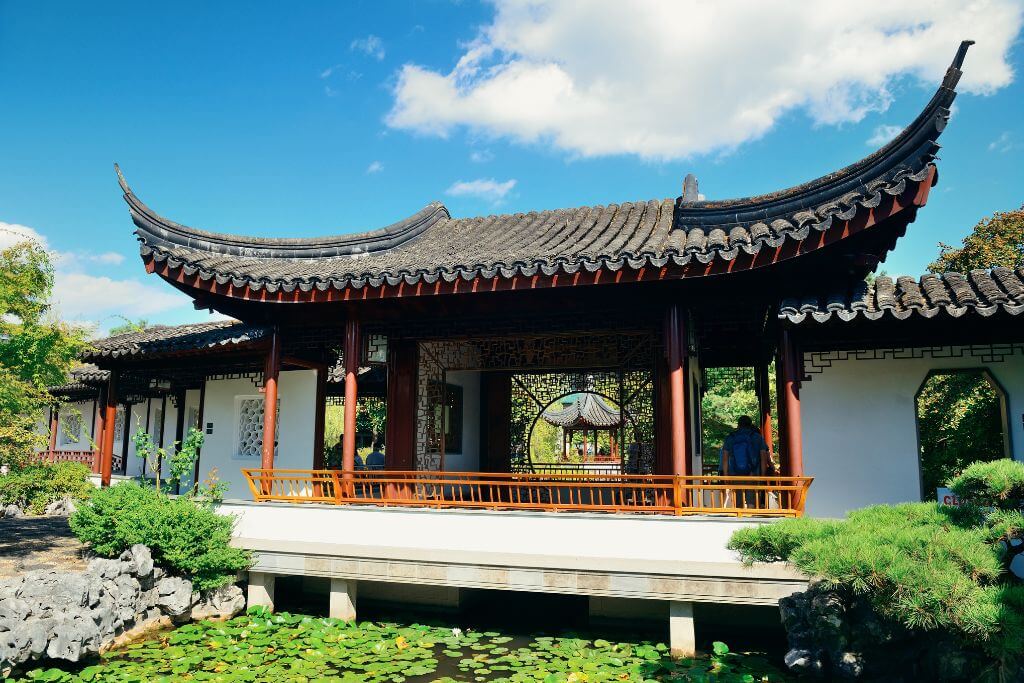 One of the main buildings in Dr. Sun Yat-Sen Classical Chinese Garden