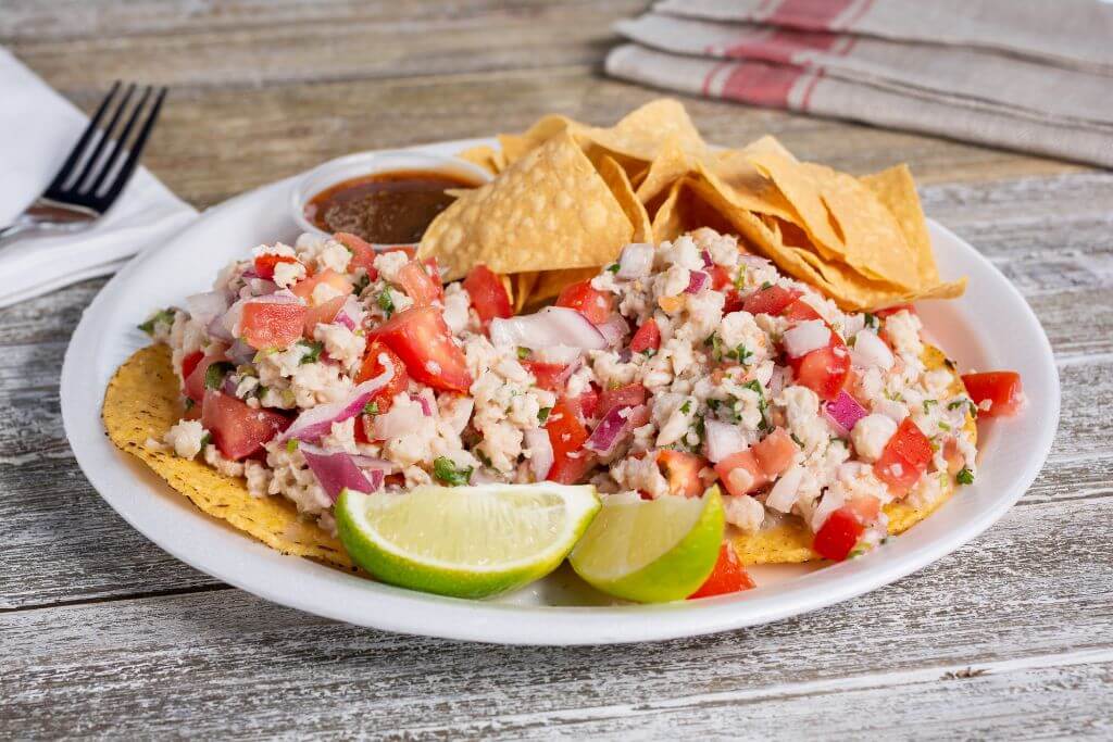 One of the foods to try in Panama is ceviche, seafood, dish 