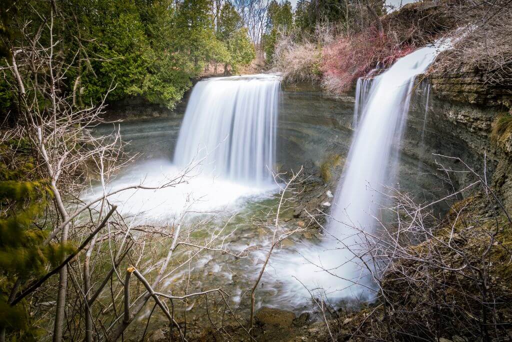Bridal Veil Falls, nature, river, Ontario, Canada